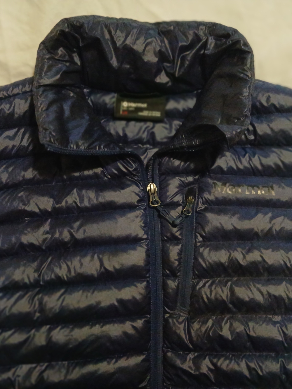 Marmot Sleeveless Thinsulate Puffer Jacket Navy Blue Large